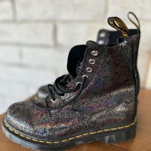 Size 7 women US Doc Martens never worn. Run about 1 size large